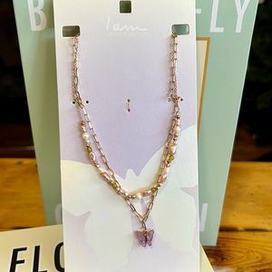 I Am Necklace Butterfly Pendant